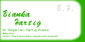 bianka hartig business card